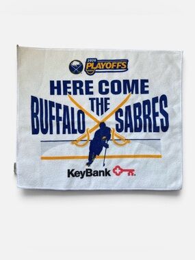 Buffalo Sabres NHL hockey rally towel “Here come the Buffalo Sabres”